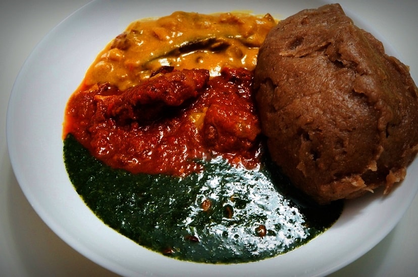 Amala and Ewedu