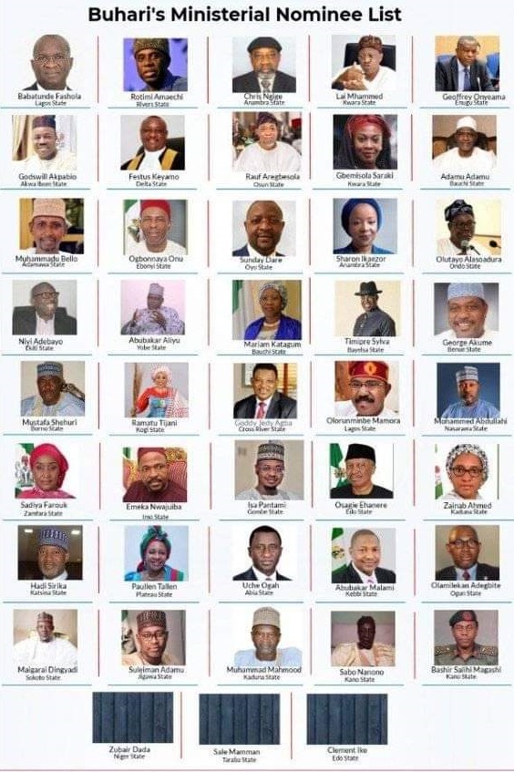 Functions Of Nigeria Ministers